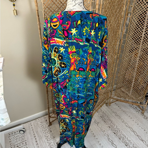 Beautiful Colorful Beach Kaftan Tunic - Picture 3 of 9